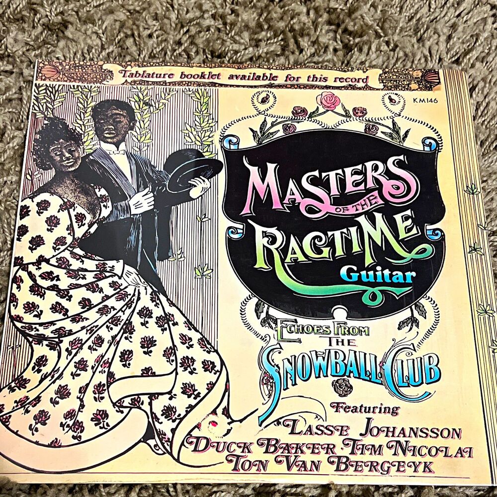 Masters of the Ragtime Guitar Kicking Mule KM 146 1977 LP Vinyl 33 RPM